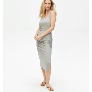 Micheal Stars ribbed ruched dress